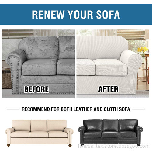 4-Piece Stretch Sofa Cover Individual Cushion Covers